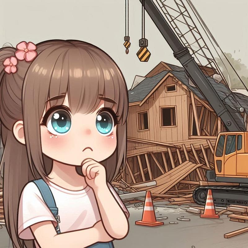 クレーンが私の家を壊した！