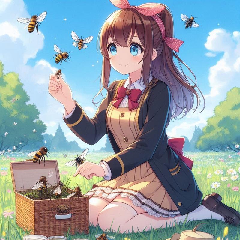 昆虫採集も勉強のうち