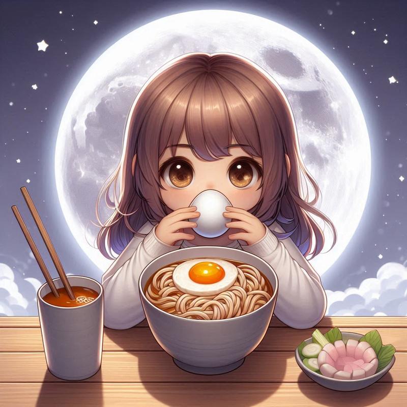 お月見と言えば、月見うどんですね