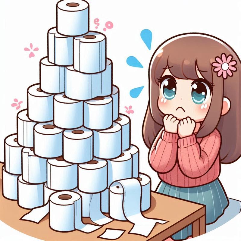 トイレットペーパー、買いすぎ
