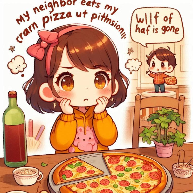 私のピザが減っている！食べたのは誰？