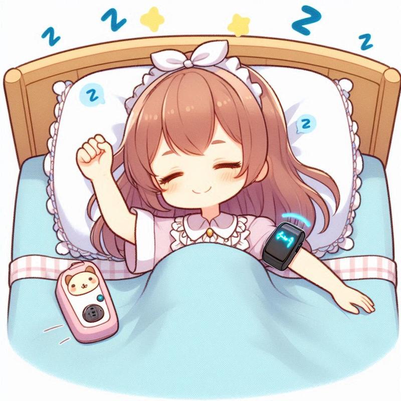 腕の目覚まし時計で起きれるかな？