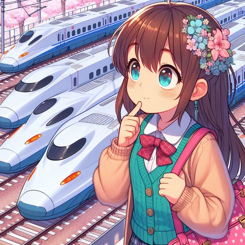 たくさんの新幹線を見ています