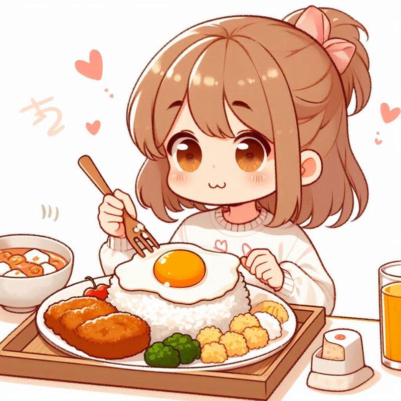 ご飯に目玉焼き美味しいよ