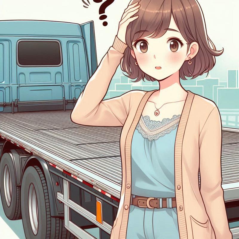 トラックを運転していたら荷物を積むのを忘れた